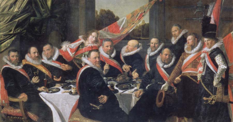 Festmabl of the officers of the St. Jorisdoelen in Haarlem